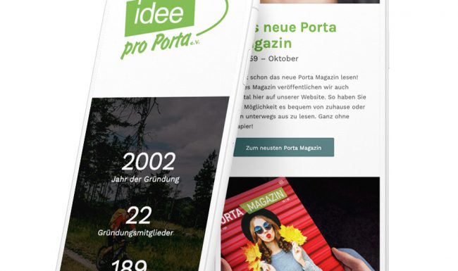 Idee pro Porta e.V. Mobile Presentation
