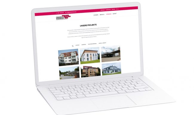 Friederich Rosemeier Website macbook presentation