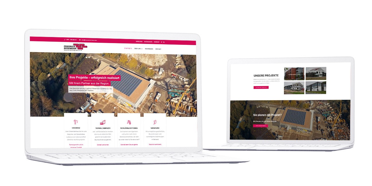 Friederich Rosemeier Website macbook presentation