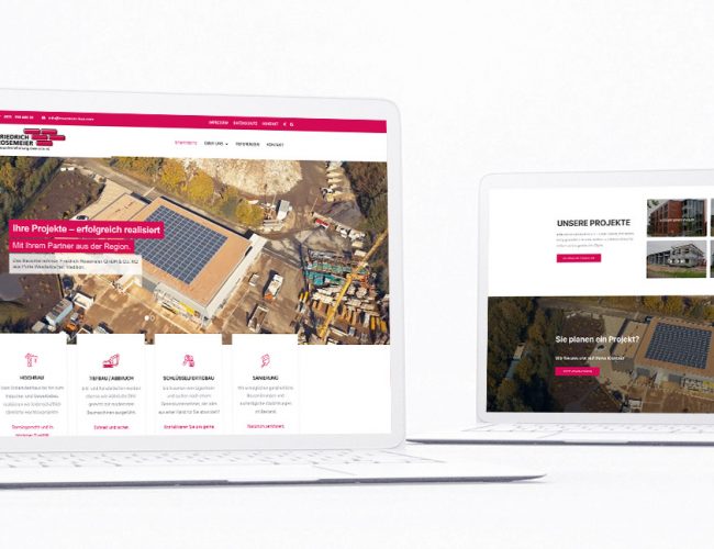 Friederich Rosemeier Website macbook presentation