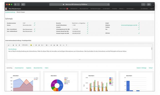ERP-Software Multi-box by PHP&Pixel